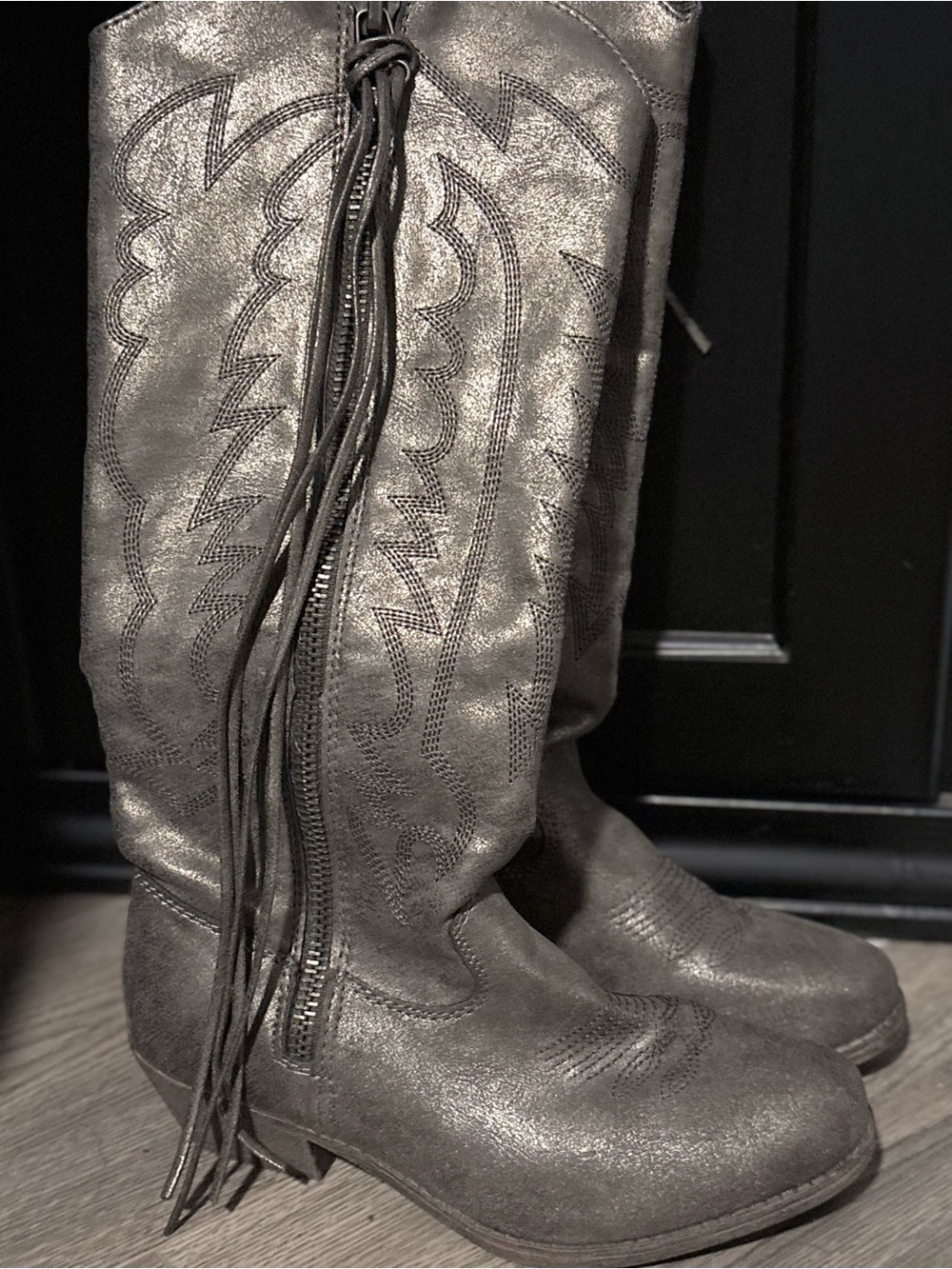 Rampage Women's Pewter 6.5 M Cowboys Riding Boots